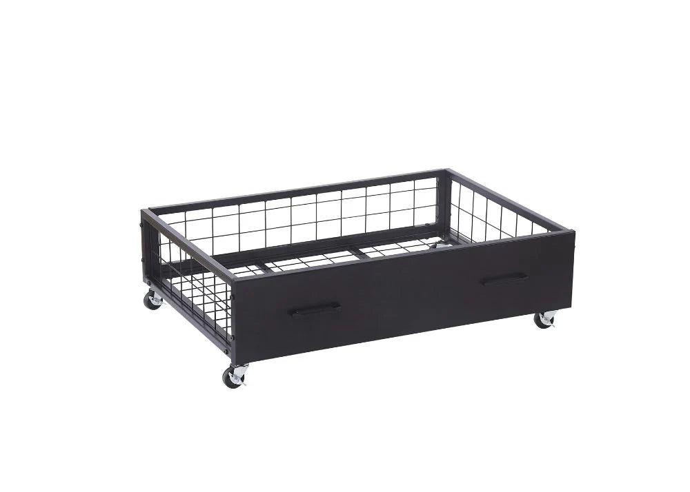 Metal Storage Drawers - Black