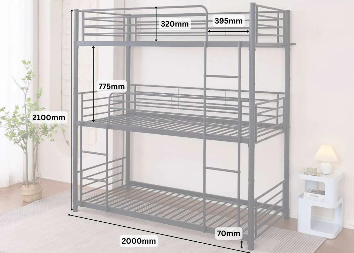 Bircham 3 Tier - Black