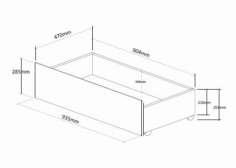 Wooden Underbed Drawer Dimensions