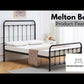 Melton Bed - Black